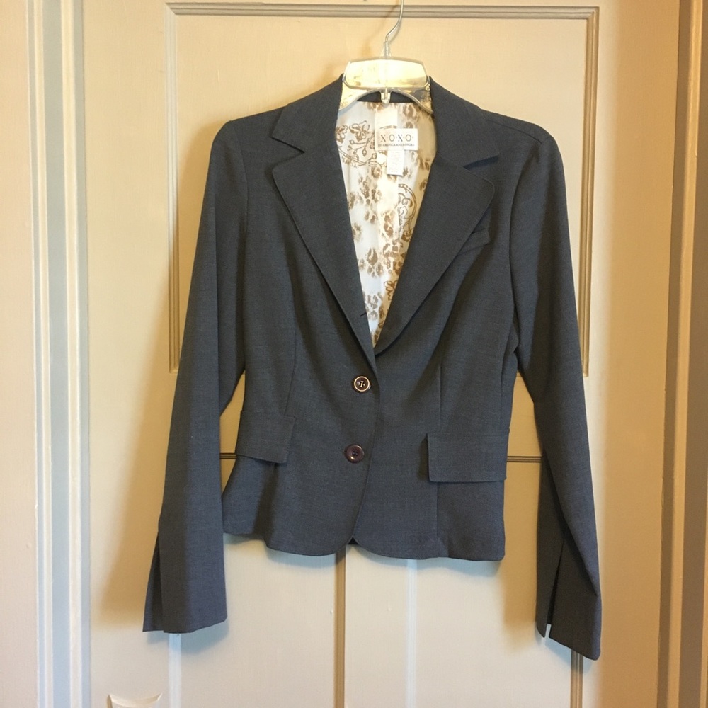 XOXO charcoal blazer